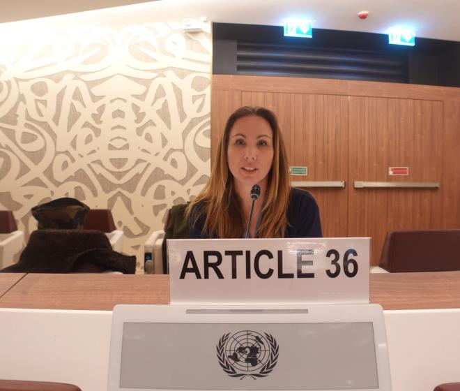 Article 36 statement delivered by Laura Boillot, CCW Meeting of State Parties, 14 November 2024