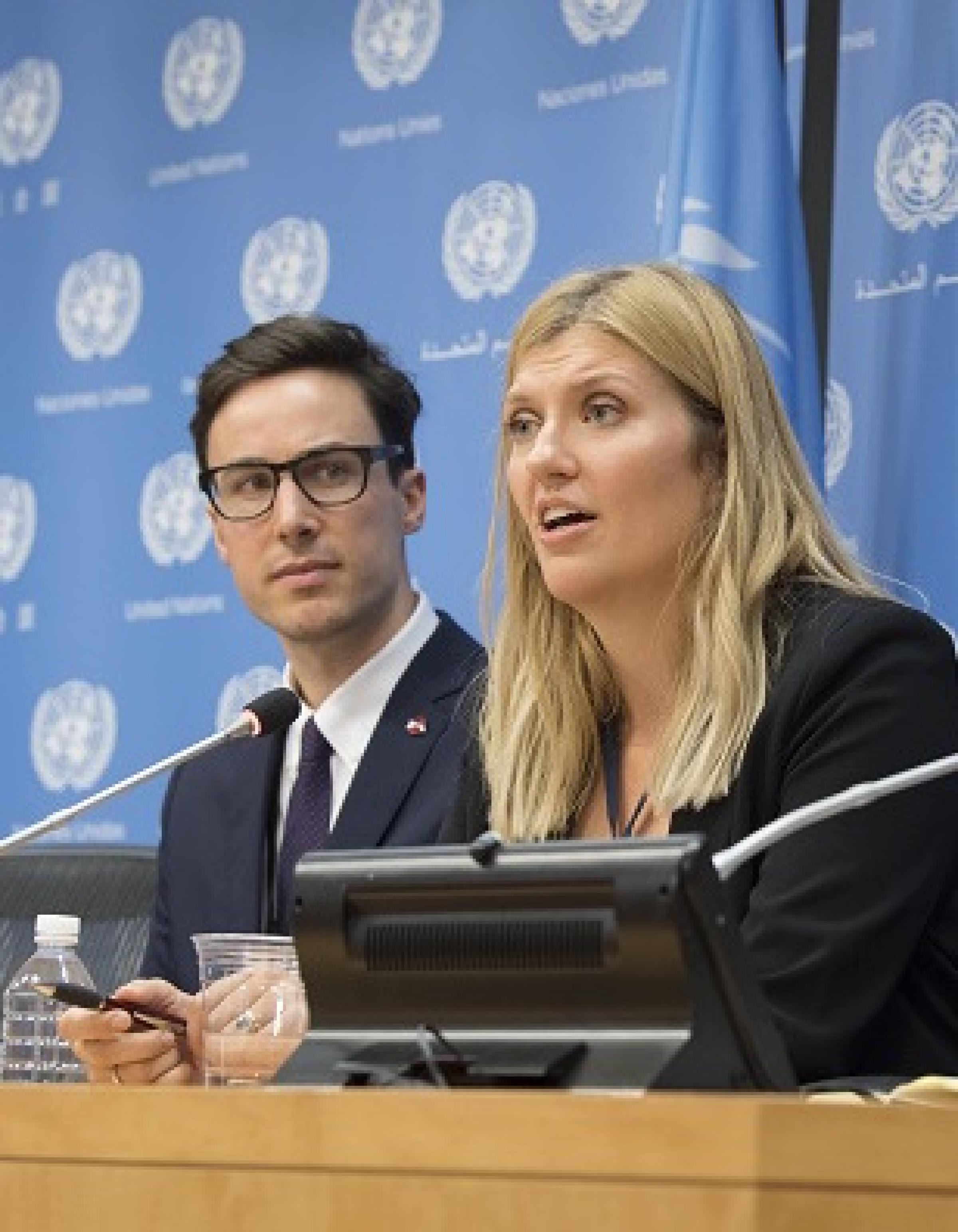 Ican Winner Of The 2017 Nobel Peace Prize Held A Press Conference At Un Headquarters Sponsored By The Permanent Mission Of Austria To The Un 9 October Un Photoeskinder Debebe