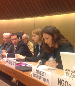 Laura Boillot gives our statement to the general debate (Article 36)
