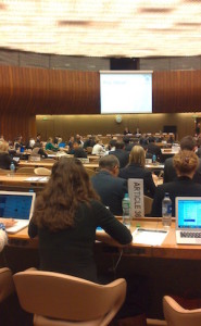 Laura Boillot delivers our final statement to the session on the 'Way Ahead' (Article 36)